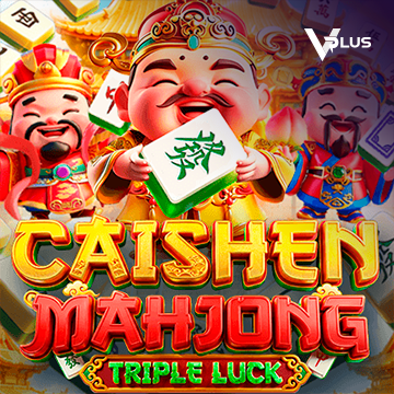 Vplus : Caishen Mahjong: Triple Luck - QUEENBET138